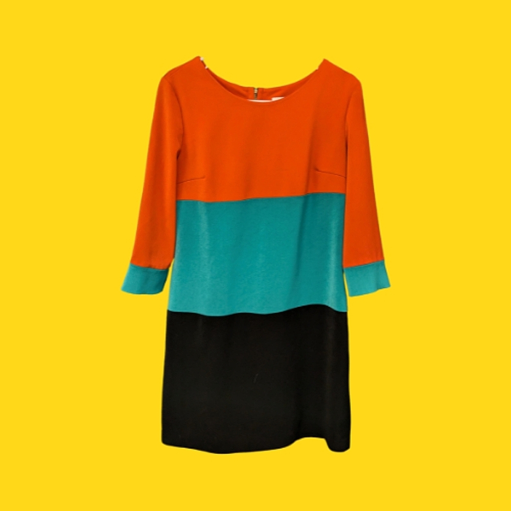 Adore Colorblock Dress with Zipper